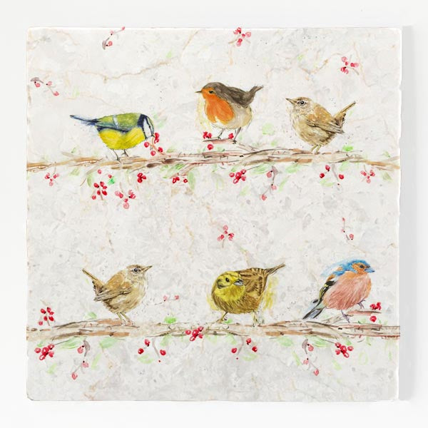 Large Trivet - Berry Birds