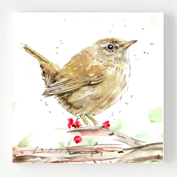 Ceramic Coaster - Berry Wren