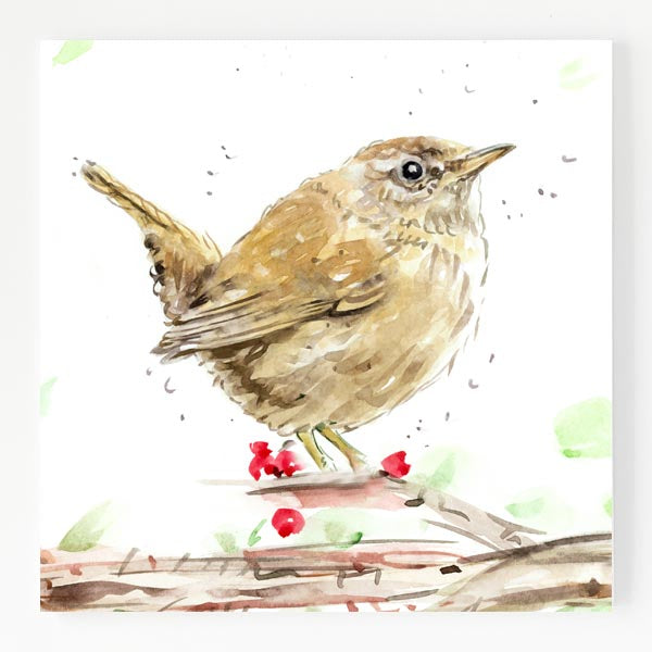 Ceramic Trivet - Berry Wren