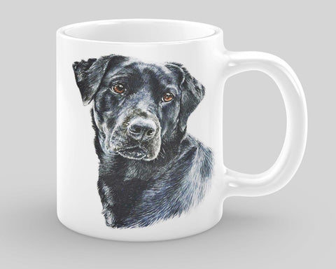 Fine Bone China Mug - Black Lab