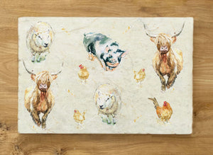 Small Sharing Board - Coo, Sheep, Pig