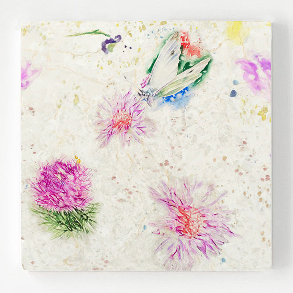 Marble Coaster - Country Floral