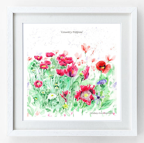 Fine Art Print - Country Poppies