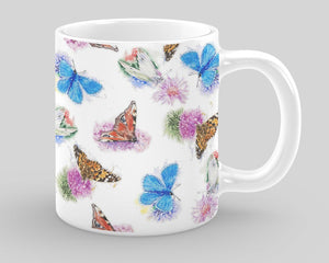 Fine Bone China Mug - Country Butterflies