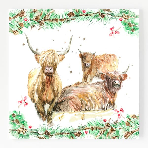 Ceramic Trivet - Family Portrait Christmas