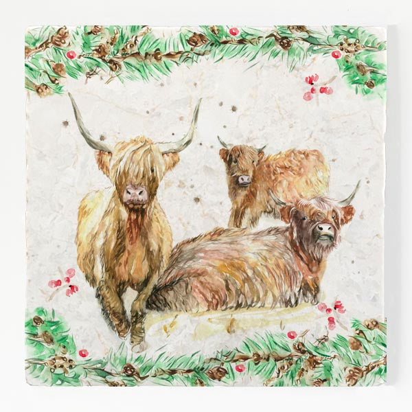 Large Trivet - Family Portrait Christmas