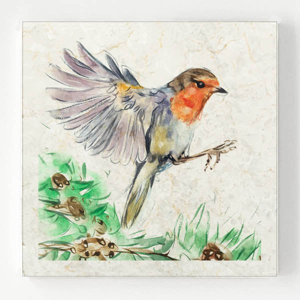 Marble Coaster - Firs 'n' Feathers