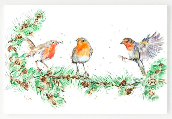 Ceramic Placemat - Firs and Feathers