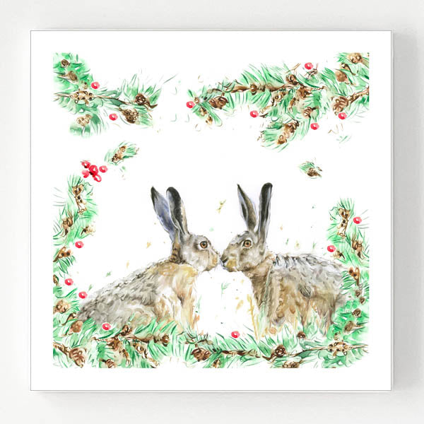 Ceramic Coaster - Firs 'n' Hares