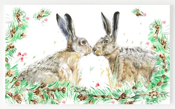 Ceramic Platter - Firs 'n' Hares