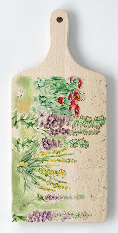 Paddle Chopping Board - Floral Splash