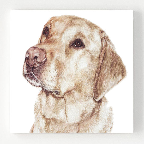 Ceramic Coaster - Golden Labrador