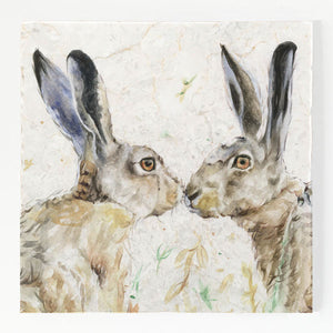 Small Trivet - Hare 'n' Kisses Close-up