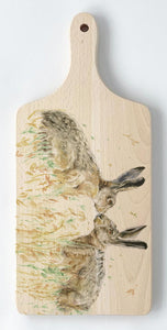 Paddle Chopping Board - Hare 'n' Kisses