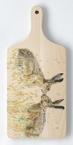 Paddle Chopping Board - Hare 'n' Kisses