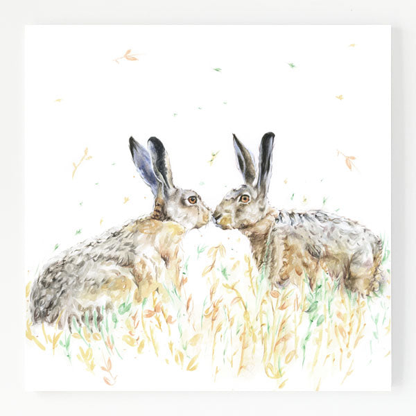 Ceramic Trivet - Hare 'n' Kisses