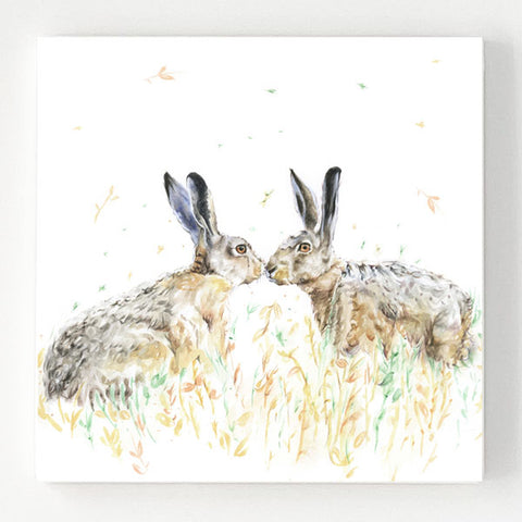 Ceramic Coaster - Hare 'n' Kisses