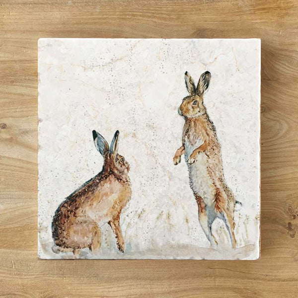 Marble Coaster - Harvest Hares
