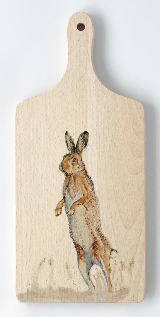 Paddle Chopping Board - Harvest Hares