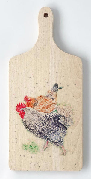 Paddle Chopping Board - Hens Ahoy