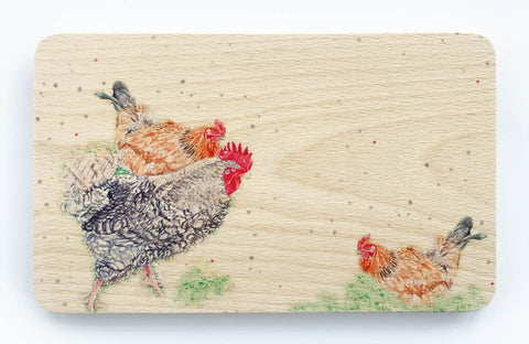 Beech Chopping Board - Hens Ahoy