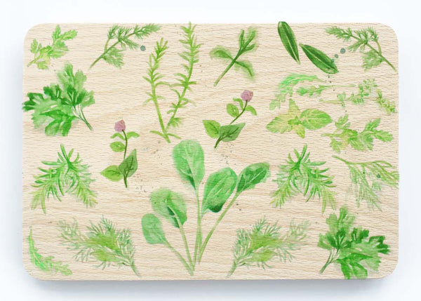 Beech Chopping Board - Herb Garden