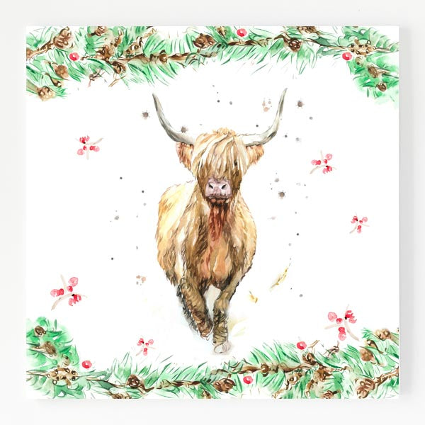Ceramic Trivet - Highland Henry Christmas