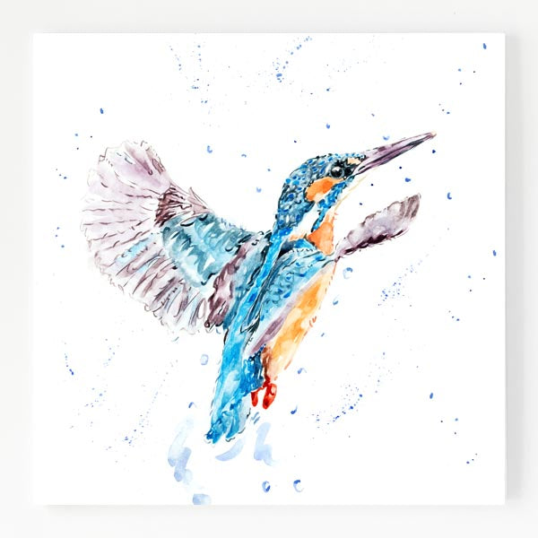Ceramic Trivet - Kingfisher