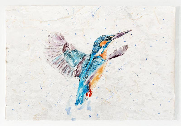 Marble Platter - Kingfisher