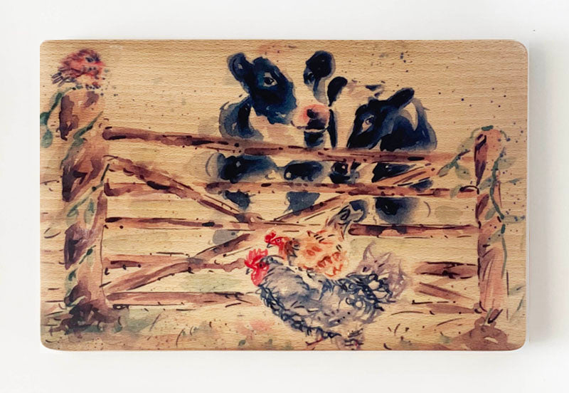Wooden Chopping Board (large) - Cow 'n' Gate