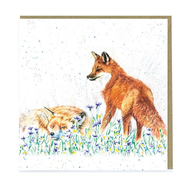 Greetings Card - Let Sleeping Fox Lie