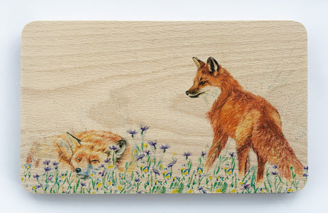 Beech Chopping Board - Let Sleeping Fox Lie