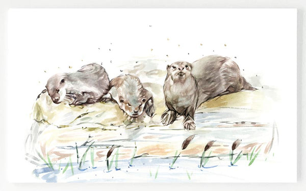 Ceramic Platter - Otter Lodge