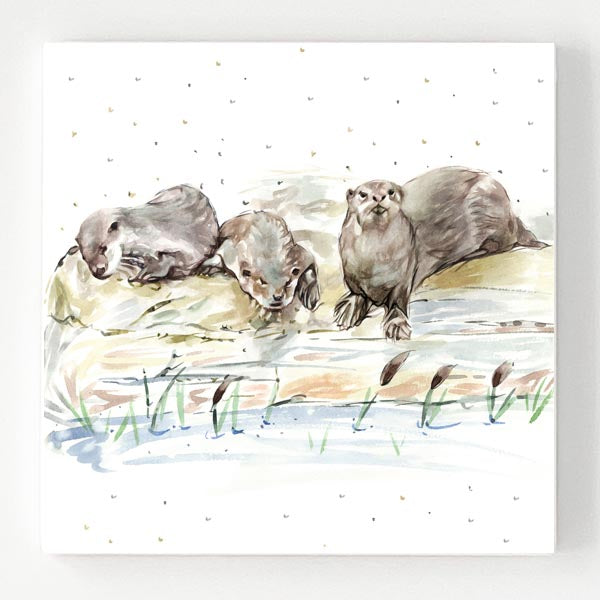 Ceramic Coaster - Otter Lodge
