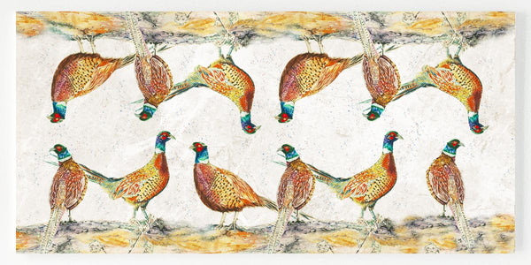 Ceramic Table Runner - Pheasant Bouquet Mirror