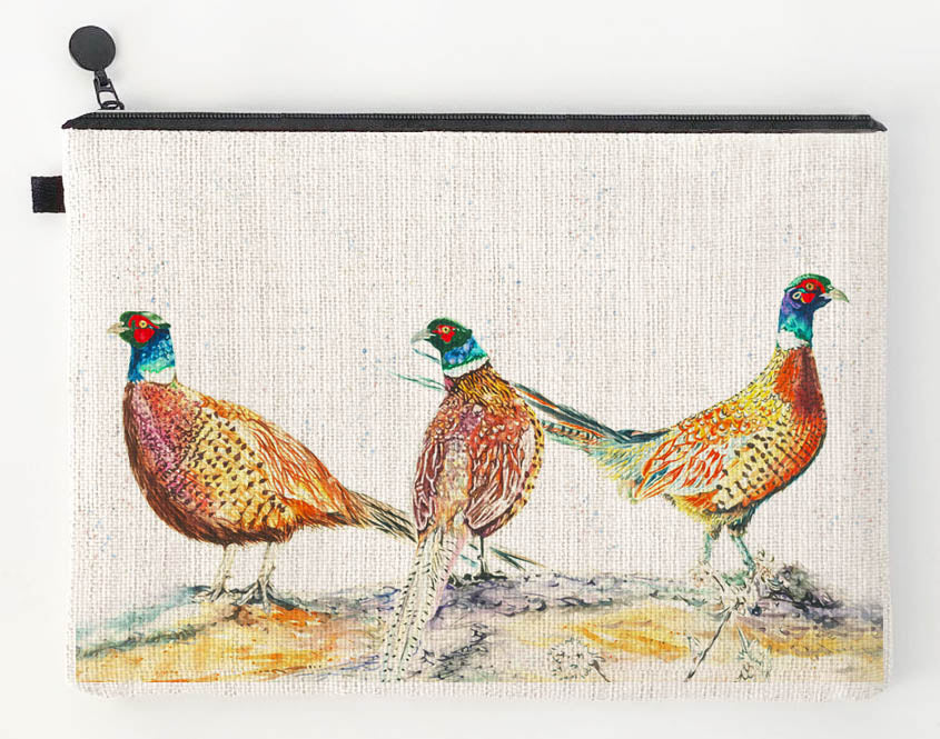 Make-up Bag - Pheasant Bouquet