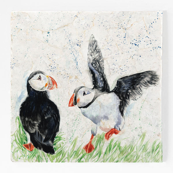 Small Trivet - Puffin Landin'