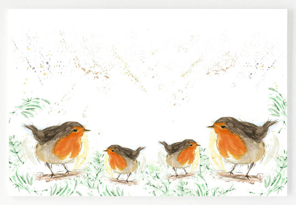 Ceramic Placemat - Robin Family