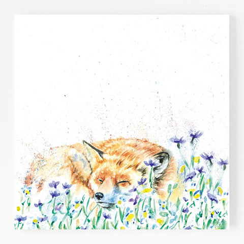 Ceramic Trivet - Sleeping Fox
