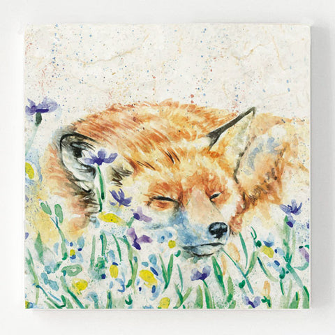 Marble Coaster - Sleeping Fox