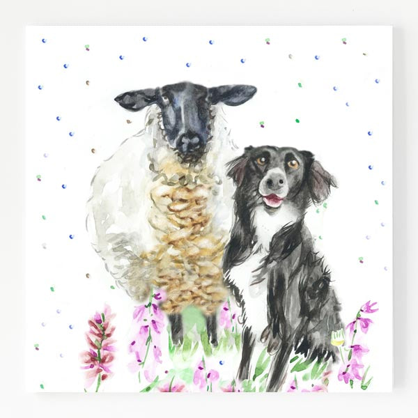 Ceramic Trivet - Suffolk Collie