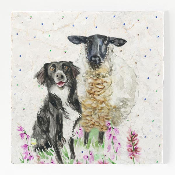 Small Trivet - Suffolk Collie