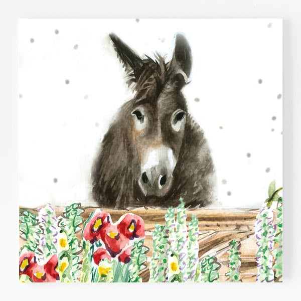 Ceramic Trivet - Summer Donkey