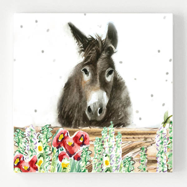 Ceramic Coaster - Summer Donkey