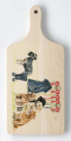 Paddle Chopping Board - Waiting for Walkies