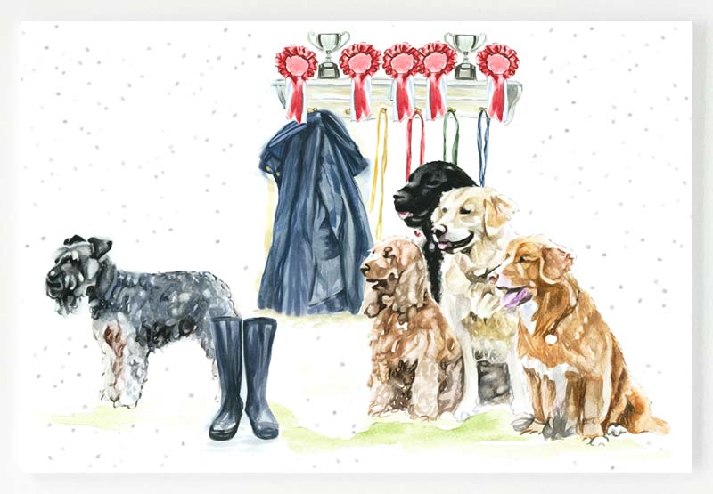 Ceramic Placemat - Waiting for Walkies