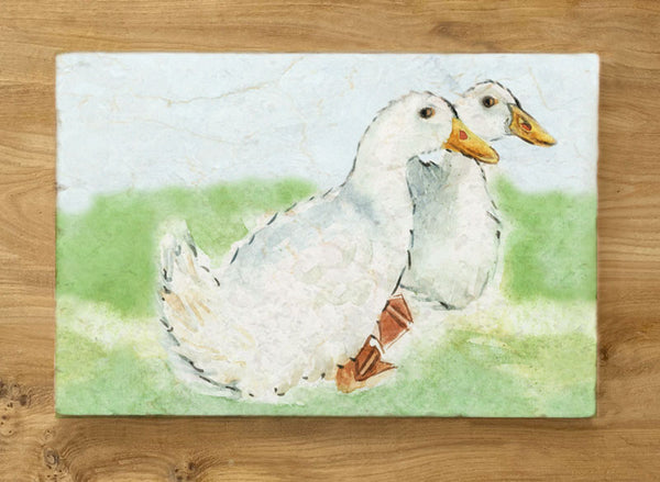 Small Sharing Board - White Ducks