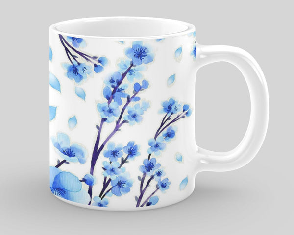 Fine Bone China Mug - Blue Blossom