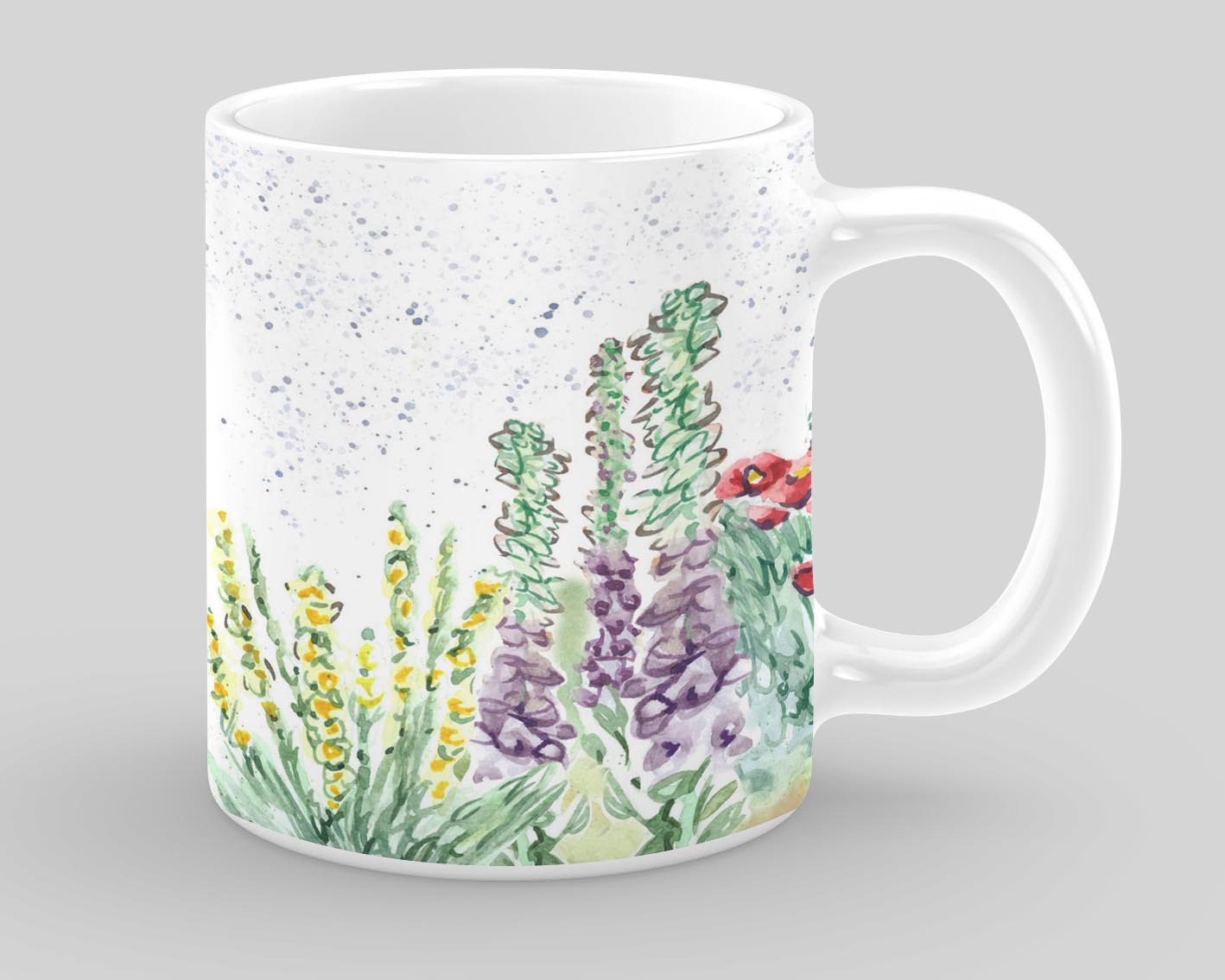 Fine Bone China Mug - Floral Splash