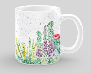 Fine Bone China Mug - Floral Splash